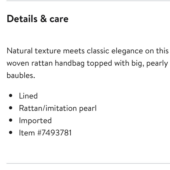 BTB Los Angeles Willow Imitation Pearl Bag - Picture 15 of 16